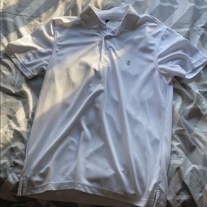 white collared polo